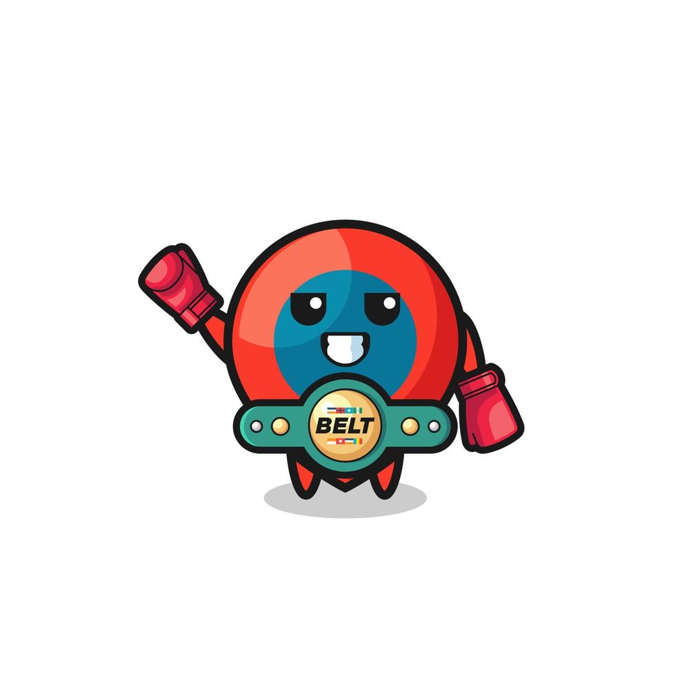 location symbol boxer mascot character vector