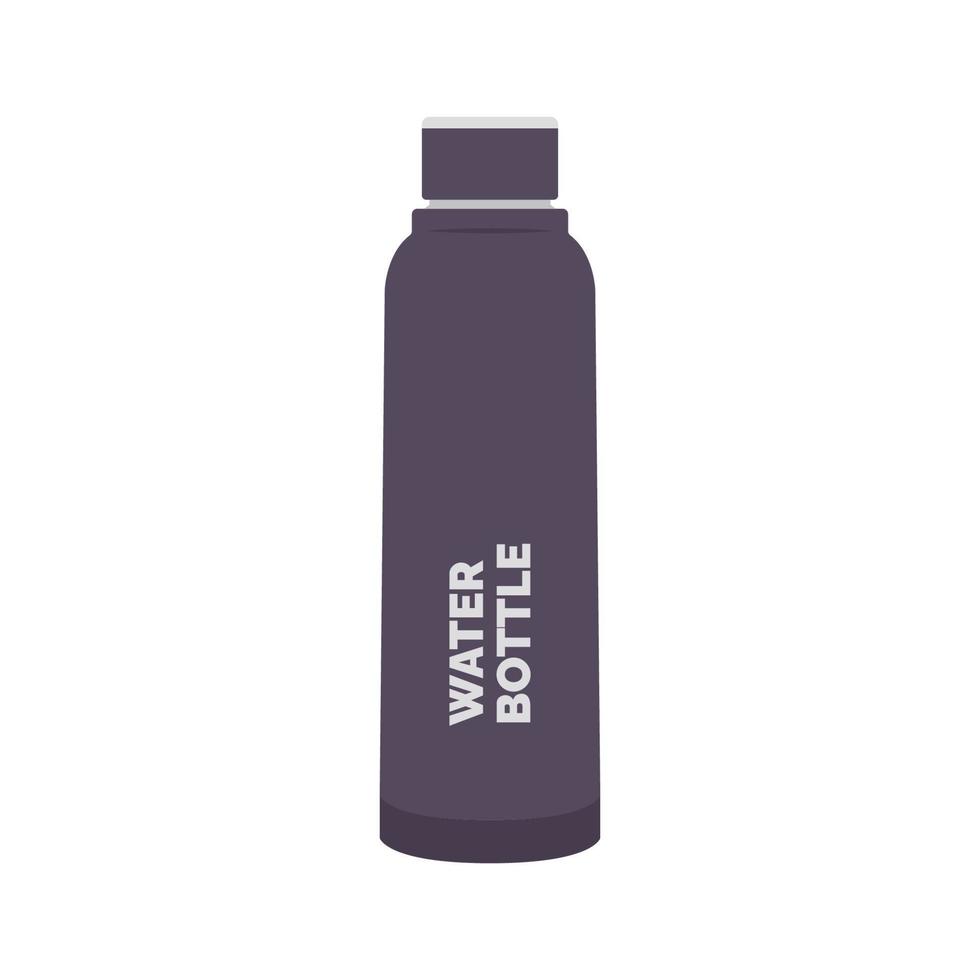 Water Bottle Flat Illustration. Clean Icon Design Element on Isolated White Background vector