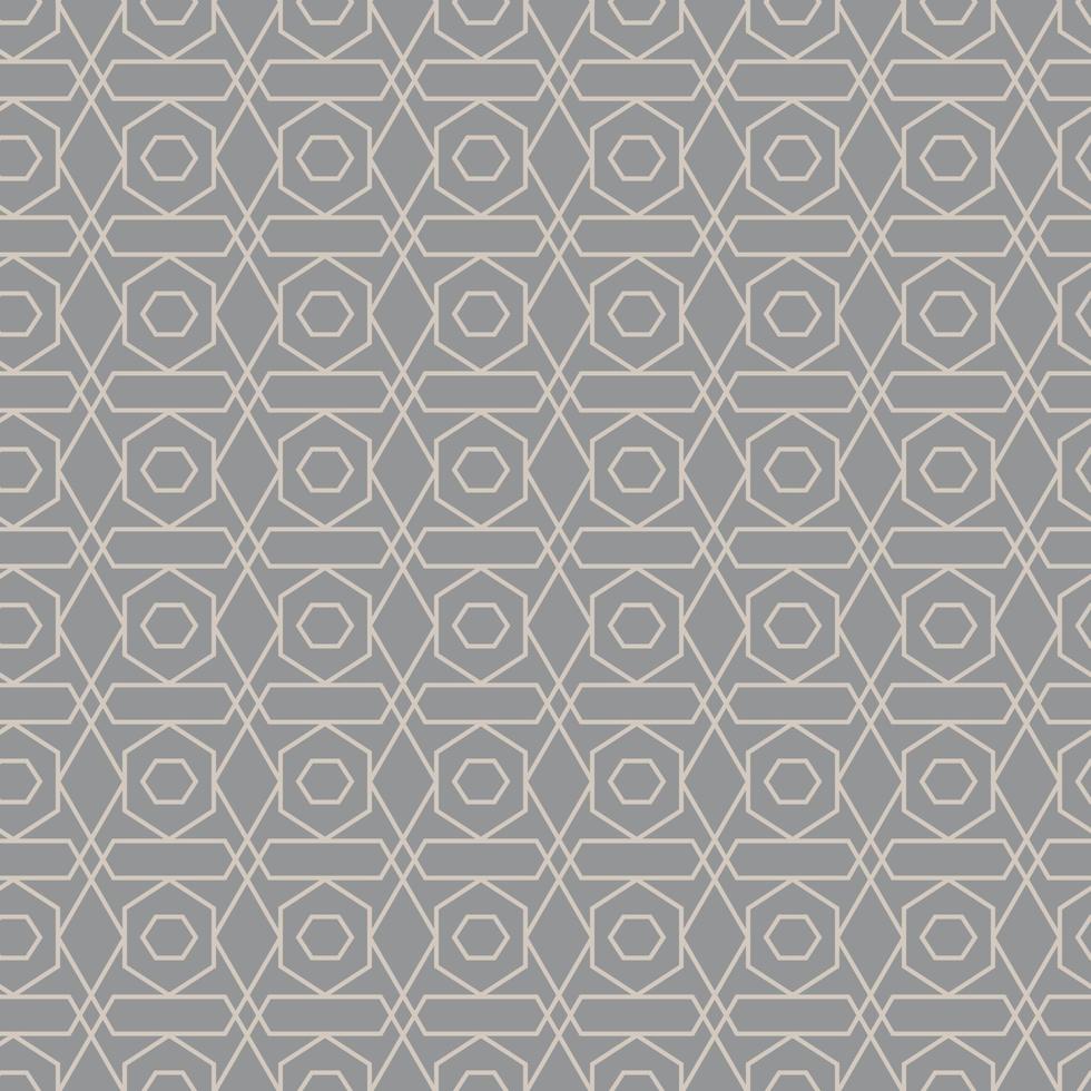 Vector seamless patterns. Geometrical patterns on a gray background.