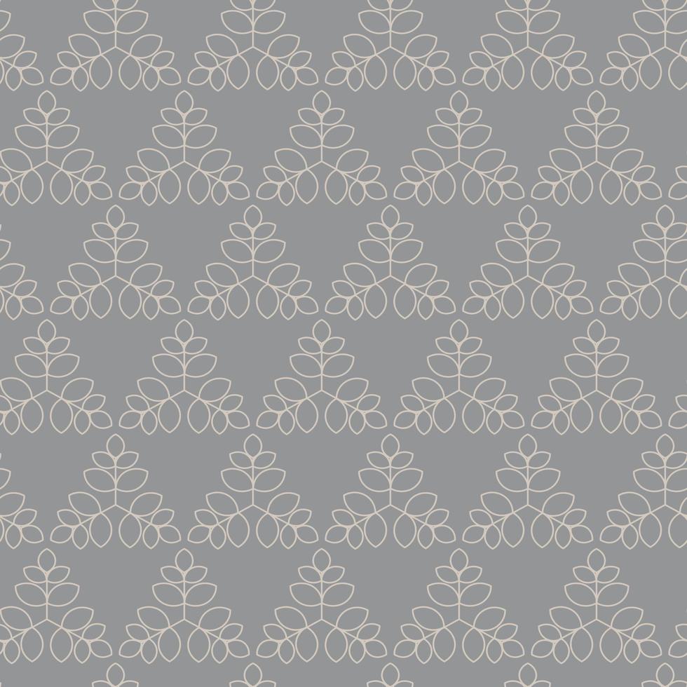 Modern vector seamless illustration. Floral pattern on a gray background. Ornamental  pattern for flyers, typography, wallpapers, backgrounds 6444420 Vector Art  at Vecteezy