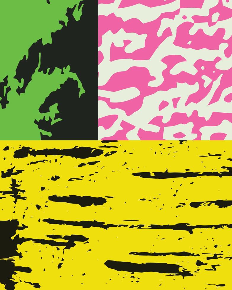 collage de ilustraciones vectoriales artísticas de diferentes texturas y formas. diseño abstracto colorido, fondo creativo para pancarta, folleto, tarjeta, invitación, volante, cartel, póster, informe de ilustraciones vector