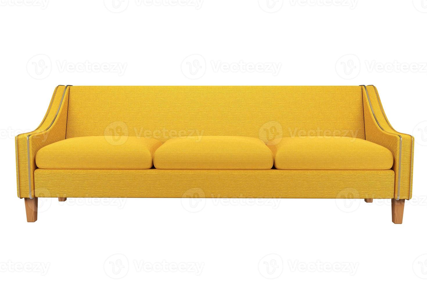 Sofa  leather in white background for use in graphics, photo editing