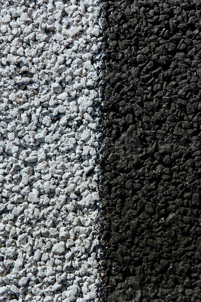 New asphalt texture with white dashed line photo