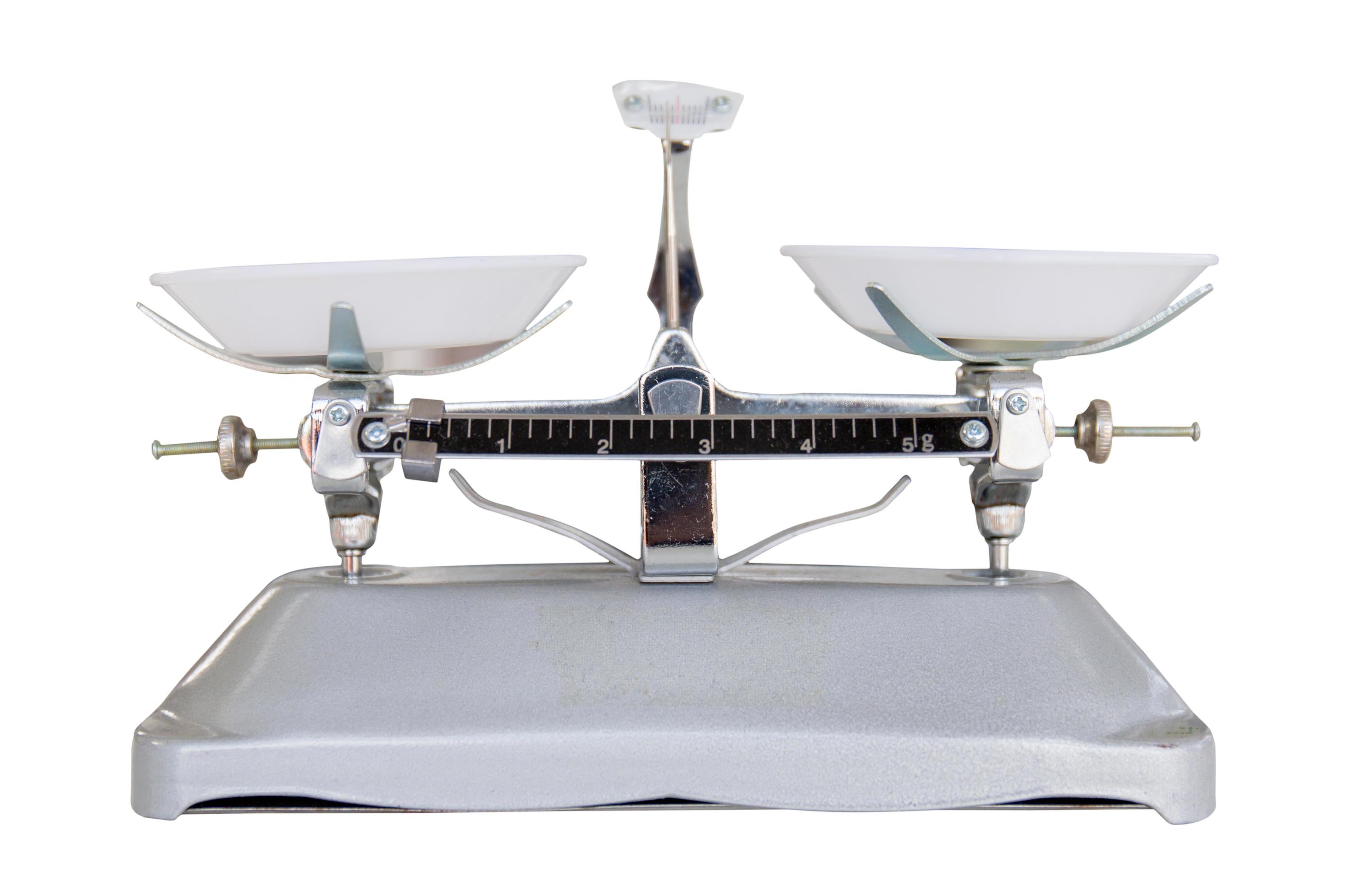 Tray balance isolated on white background 6783268 Stock Photo at Vecteezy