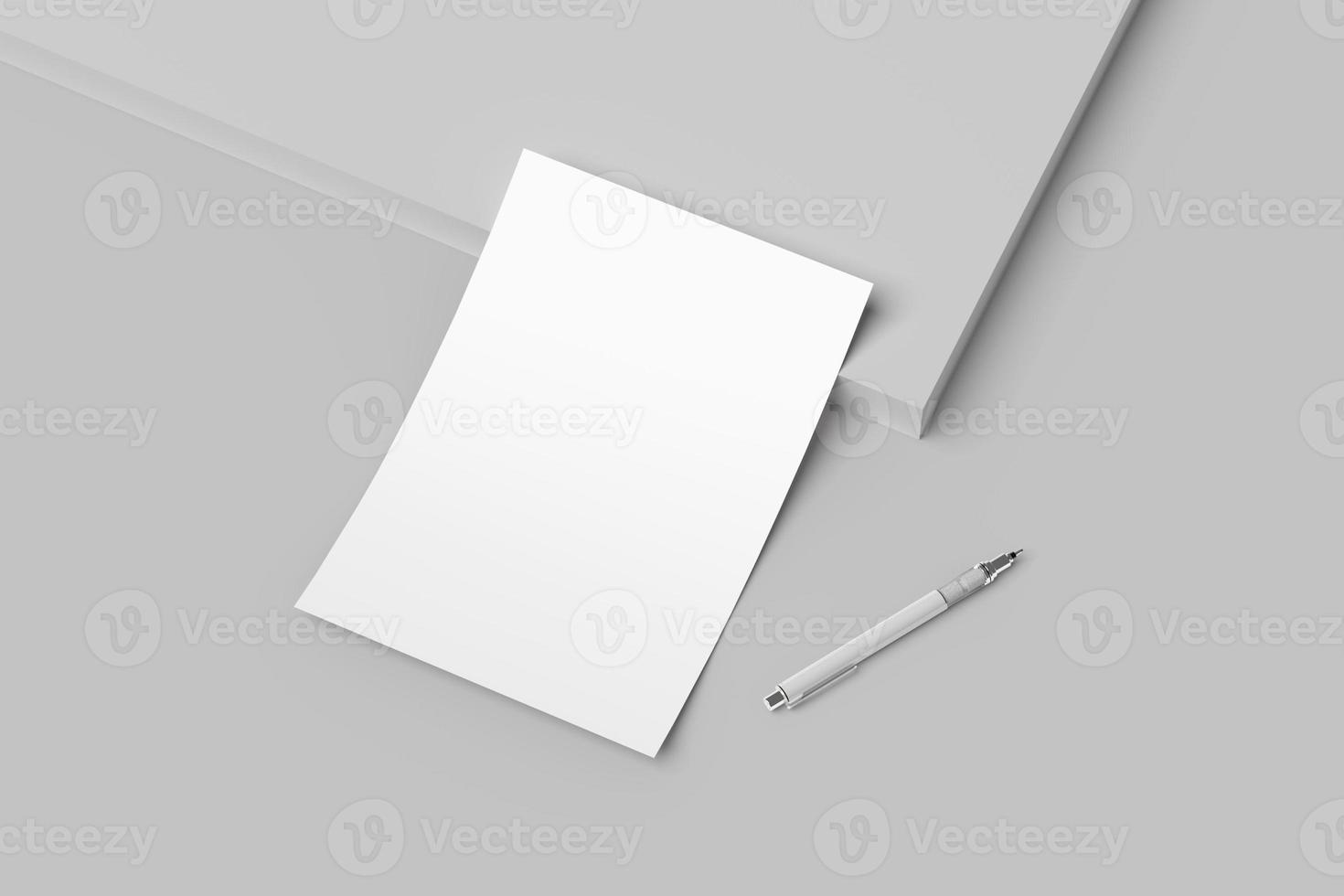 A4 Flyer Blank Mockups photo