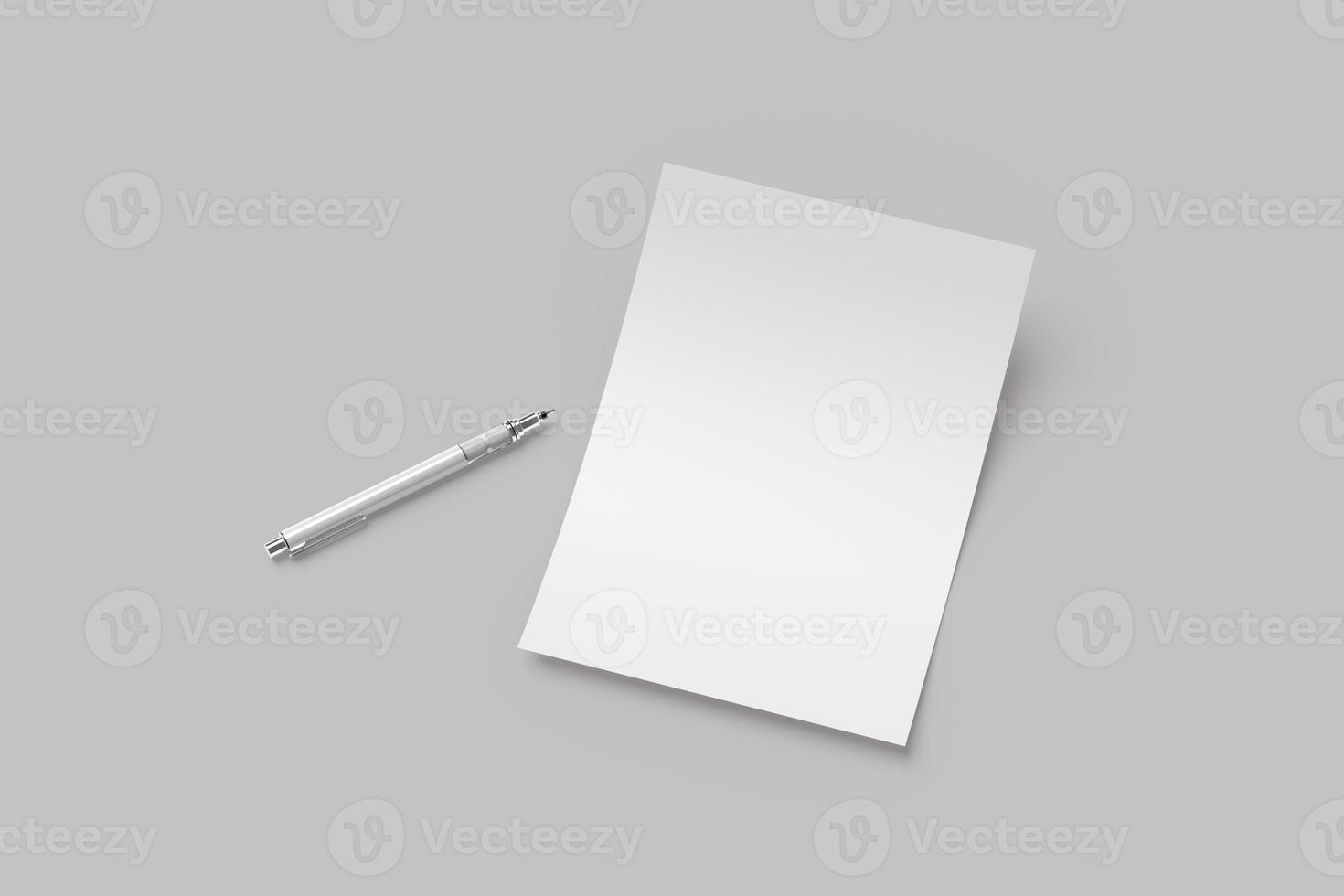 A4 Flyer Blank Mockups photo