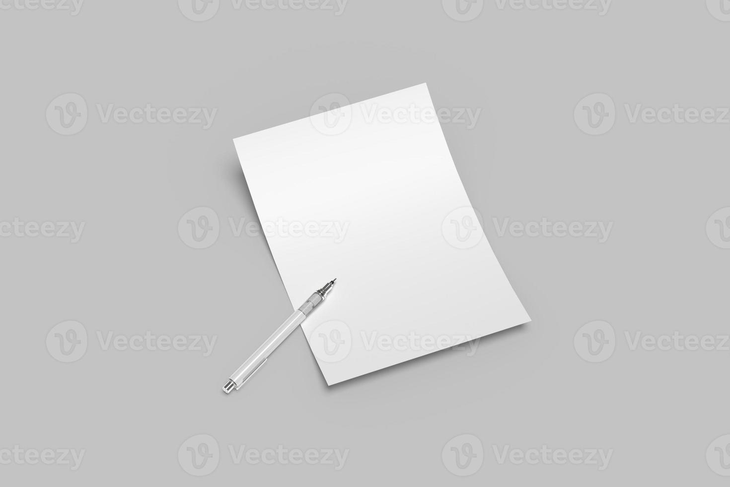 A4 Flyer Blank Mockups photo