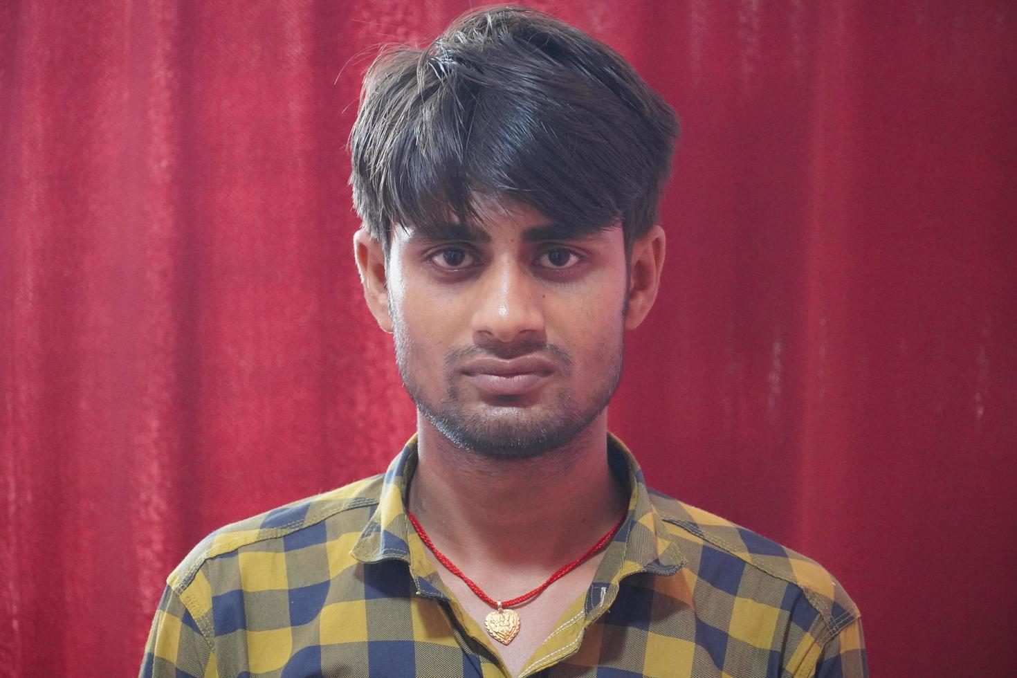 A man is angry look photo