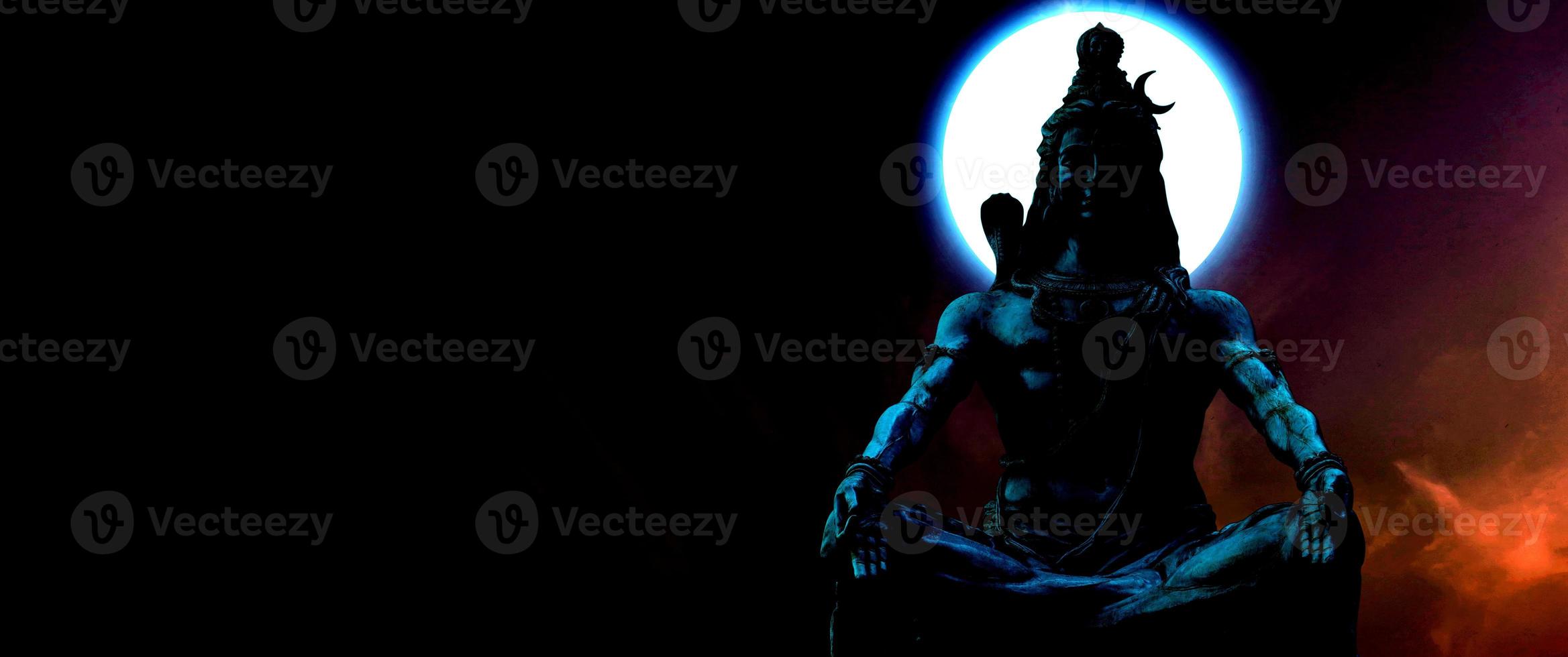 God Shiva poster for mahashivratri Hindu God Shiva image photo