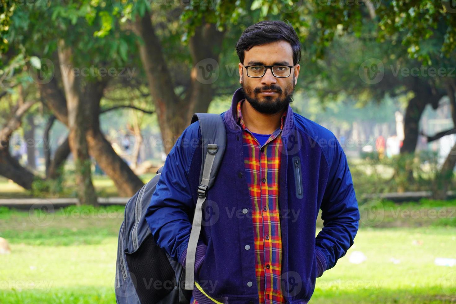 Indian young man images young man in park photo