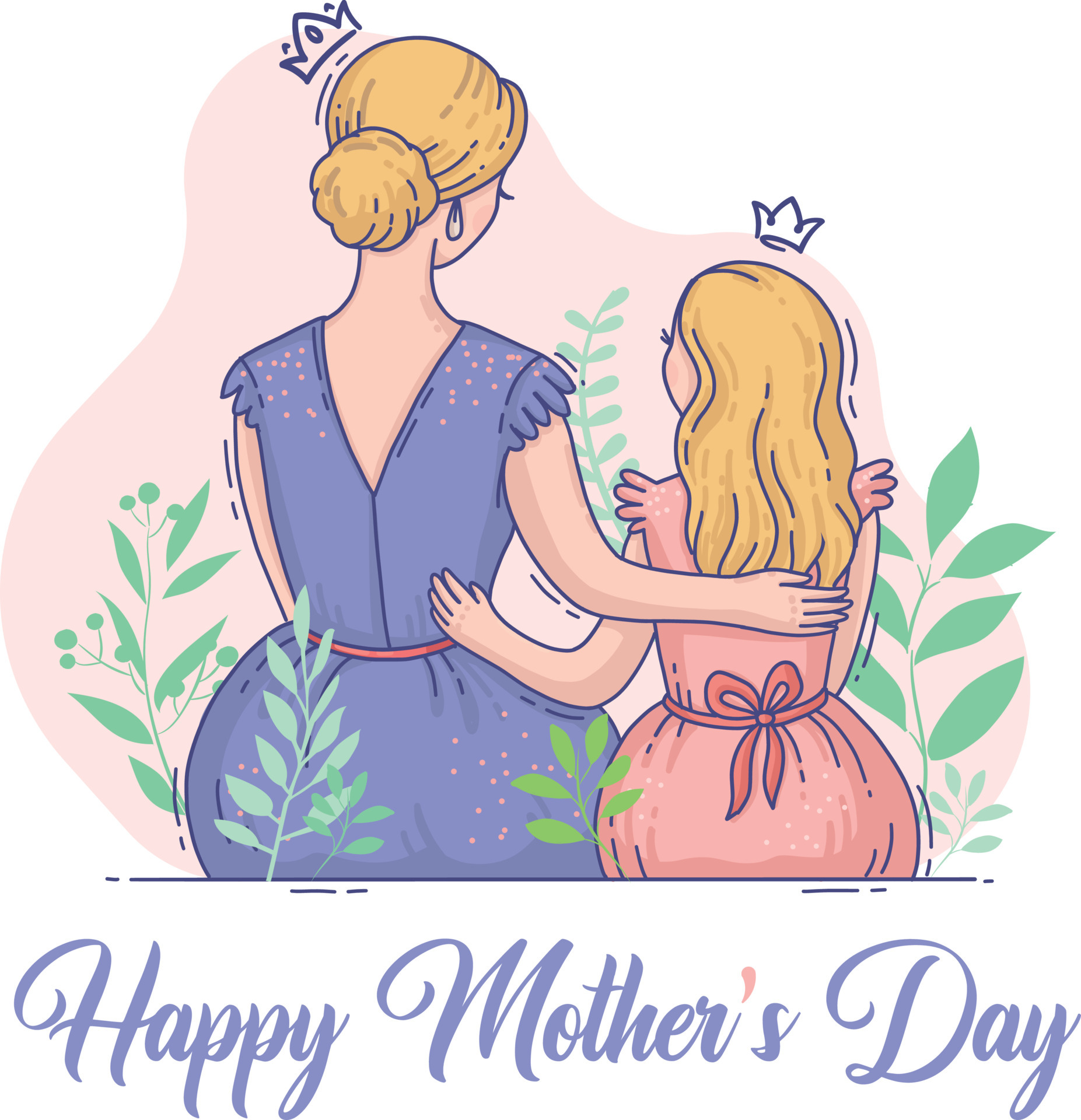 Happy Mother’s Day Background Illustration 6786040 Vector Art at Vecteezy