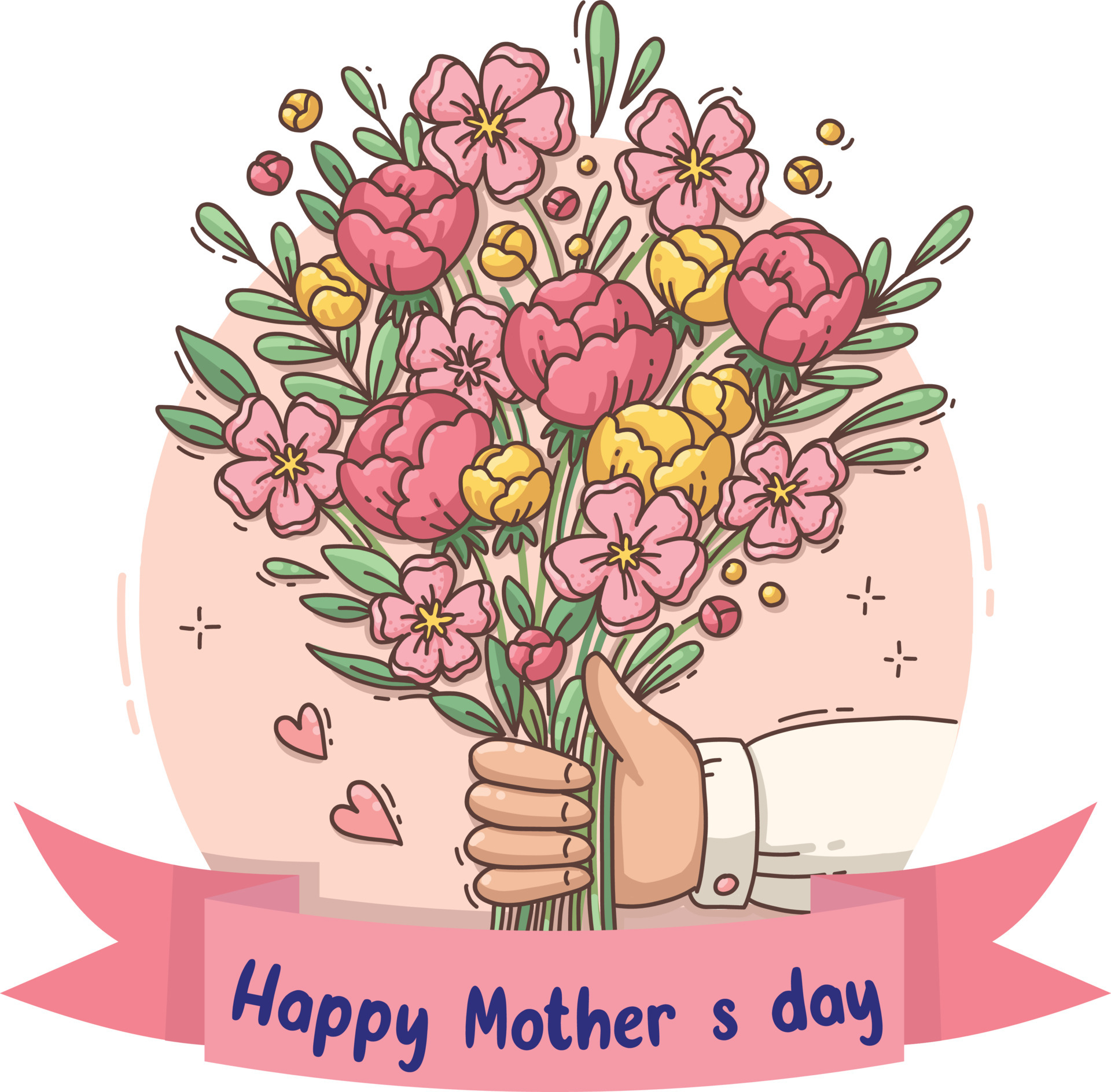 Happy Mother’s Day Background Illustration 6786053 Vector Art at Vecteezy