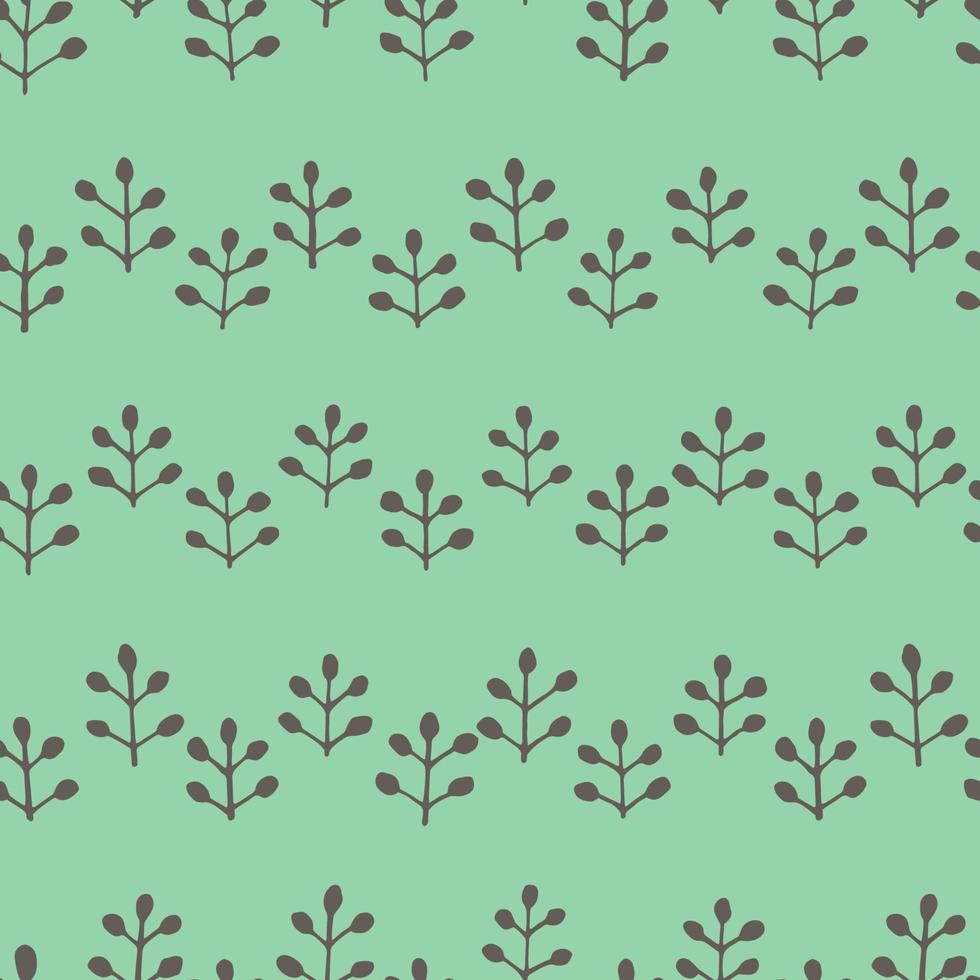 Vector seamless surface pattern dsign. Many leaves, branches, herbs, dots, triangles. Floral spring design for printing on paper, fabric, cards. Natural background for social media blog post, banners