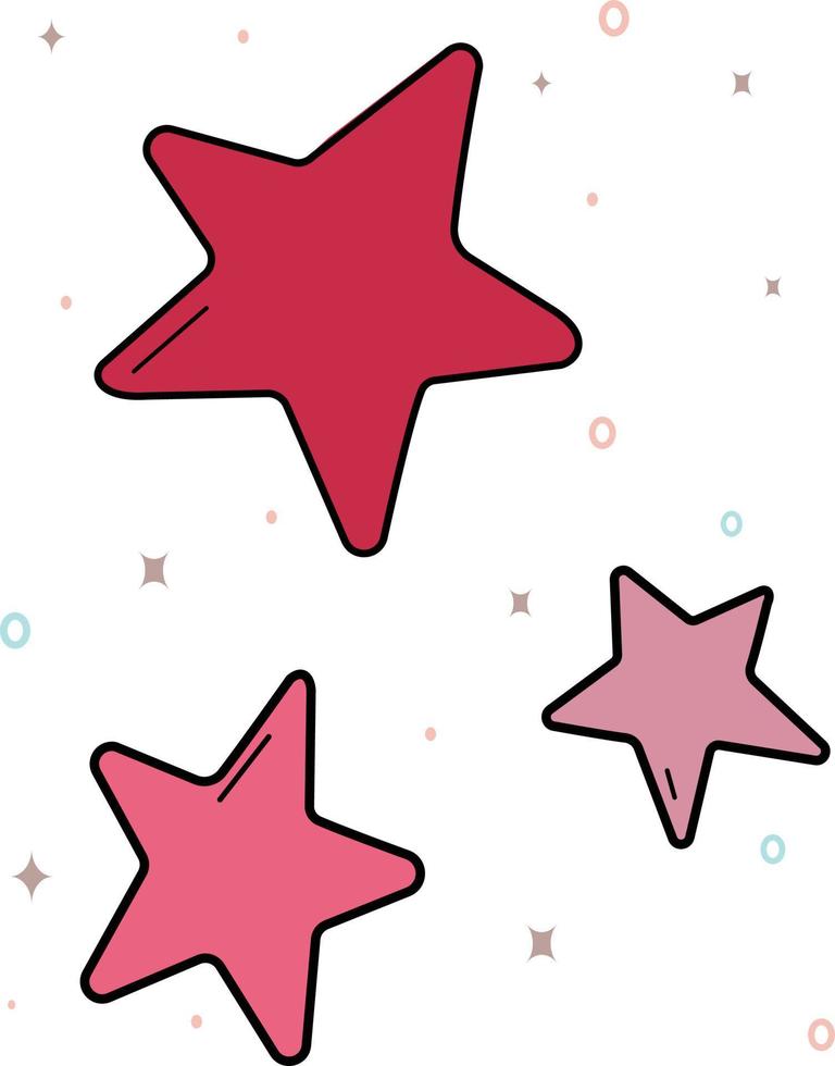 A vector set of star symbols used for magazines and books. A decorative element for Valentine's Day celebrations and weddings. For websites and interfaces, mobile applications, icons, postcards.