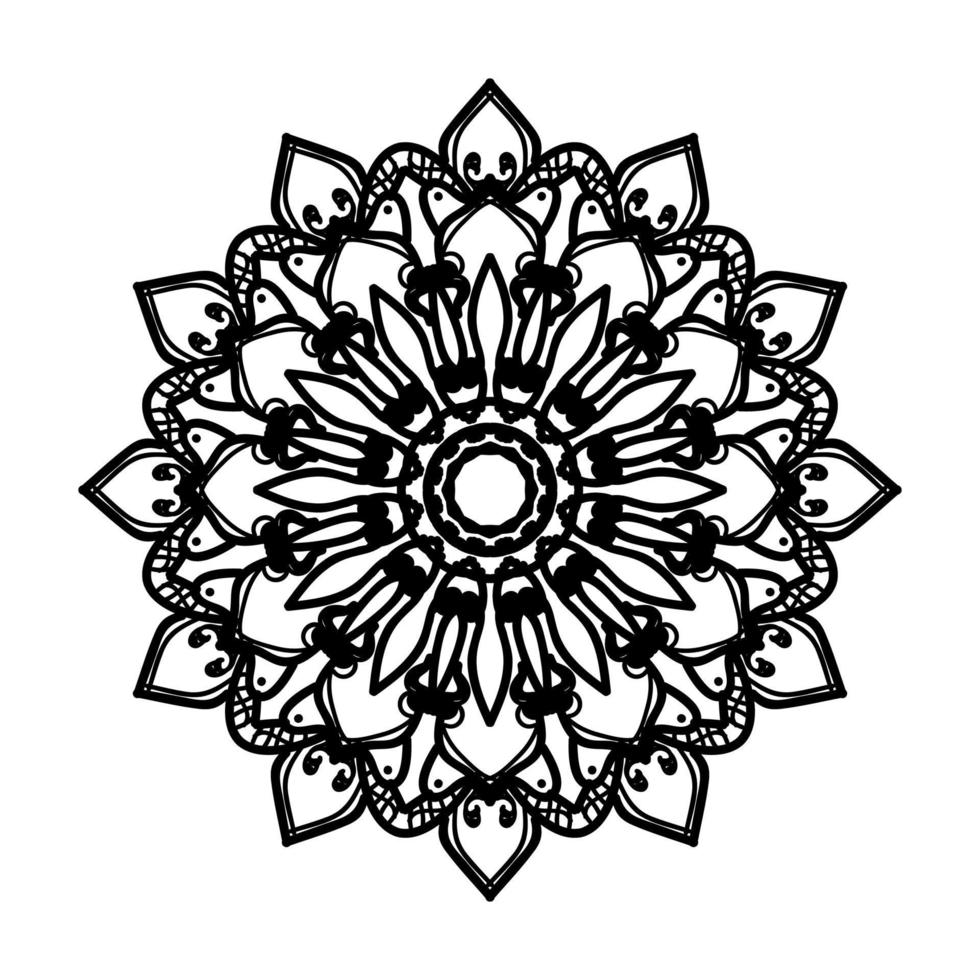 Hand drawn mandala. decoration in ethnic oriental  doodle ornament. vector
