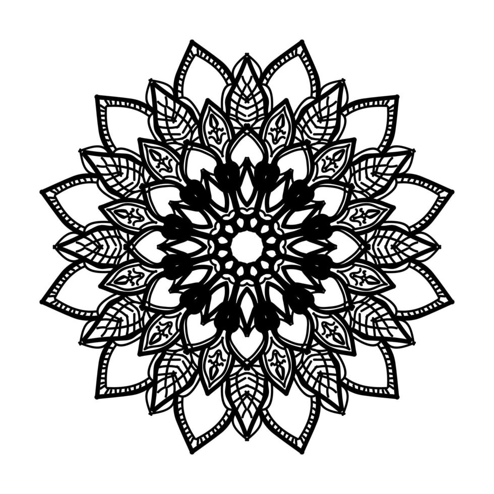 Hand drawn mandala. decoration in ethnic oriental  doodle ornament. vector