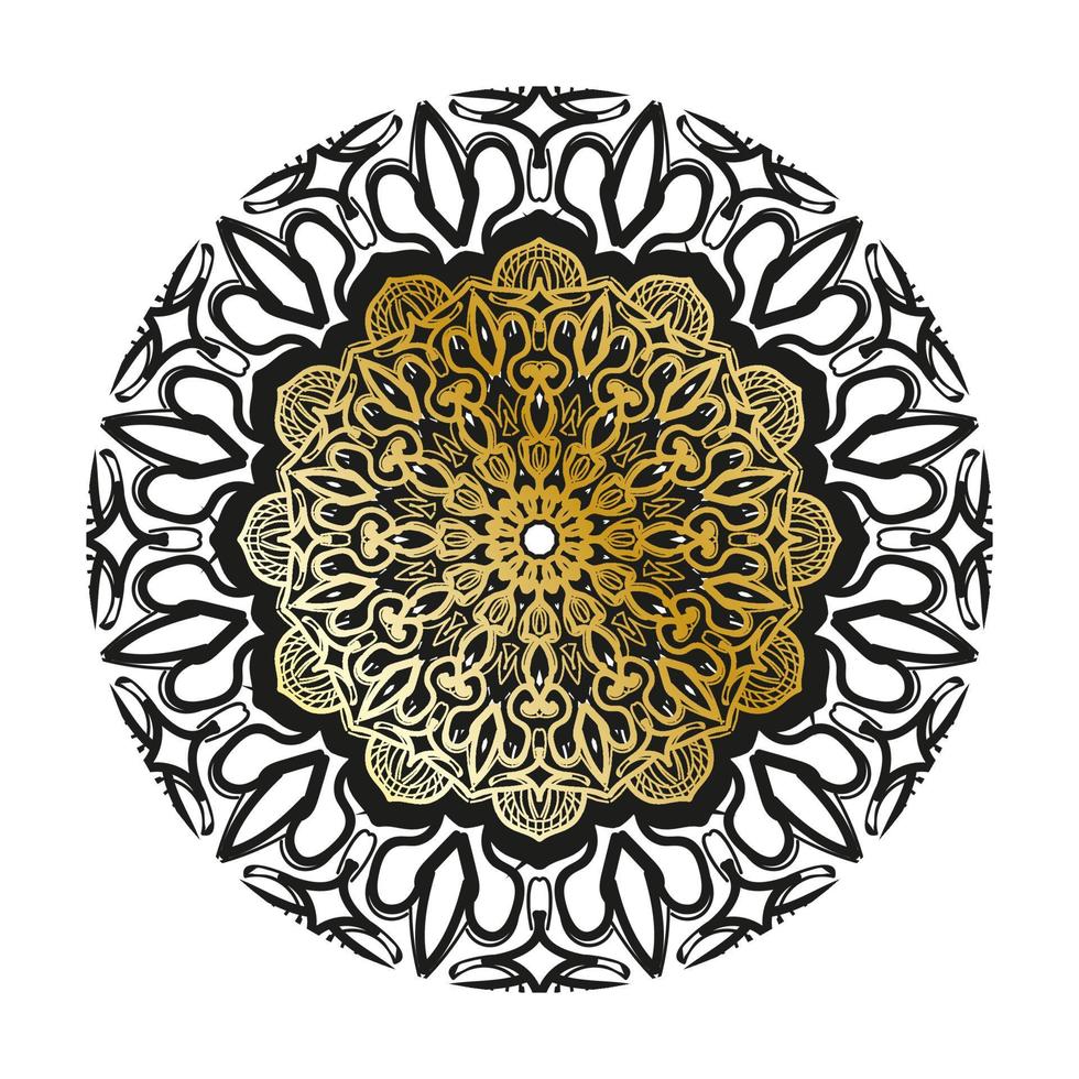 Vector round abstract circle. Luxury Mandala style.