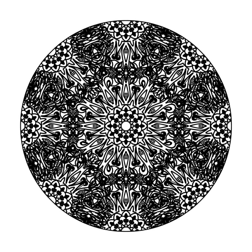 vector círculo abstracto redondo. estilo mandala.