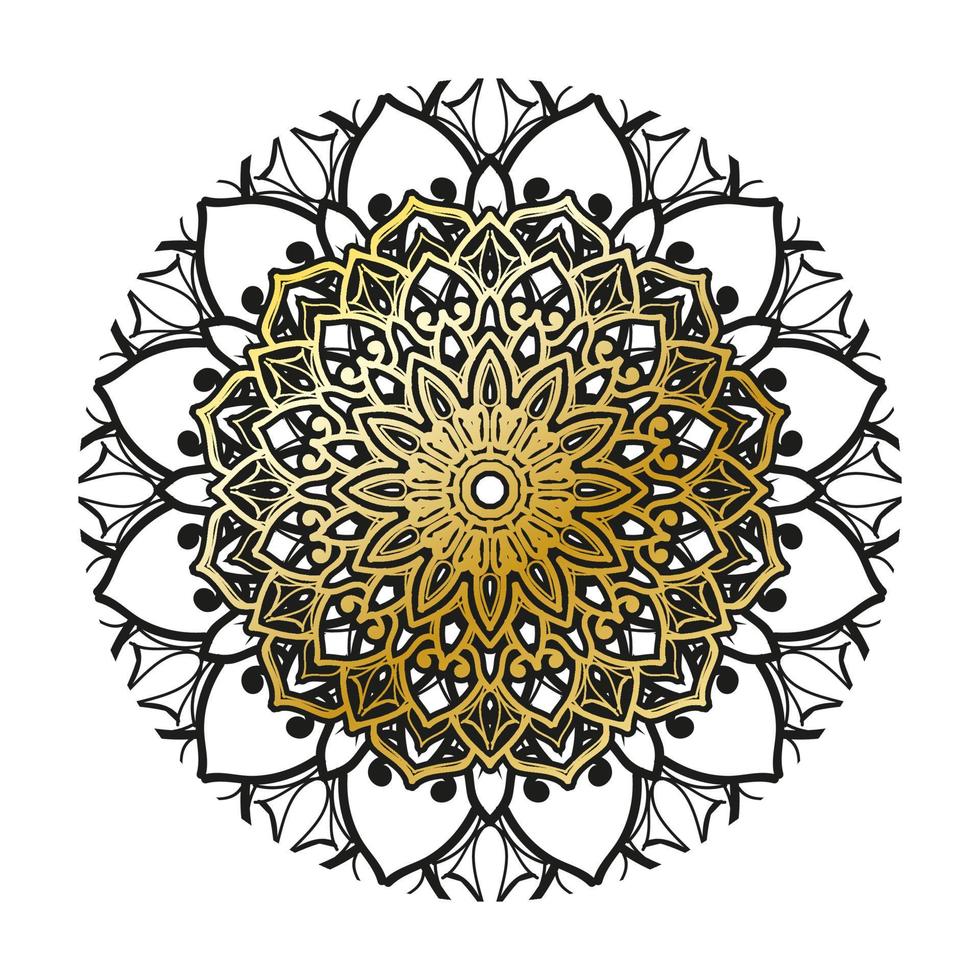 Vector round abstract circle. Luxury Mandala style.