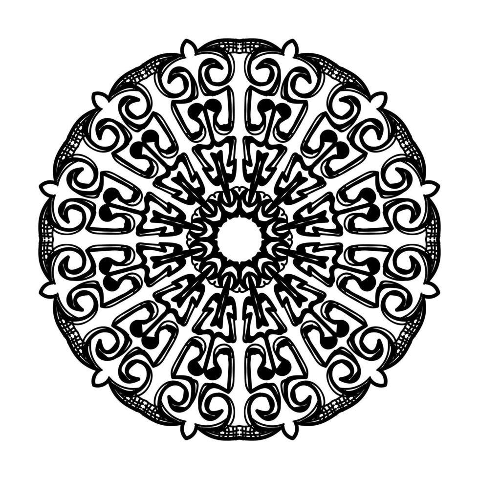 Hand drawn mandala. decoration in ethnic oriental  doodle ornament. vector