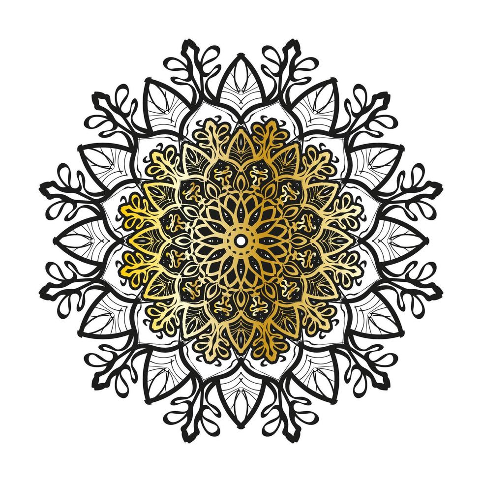 Vector round abstract circle. Luxury Mandala style.