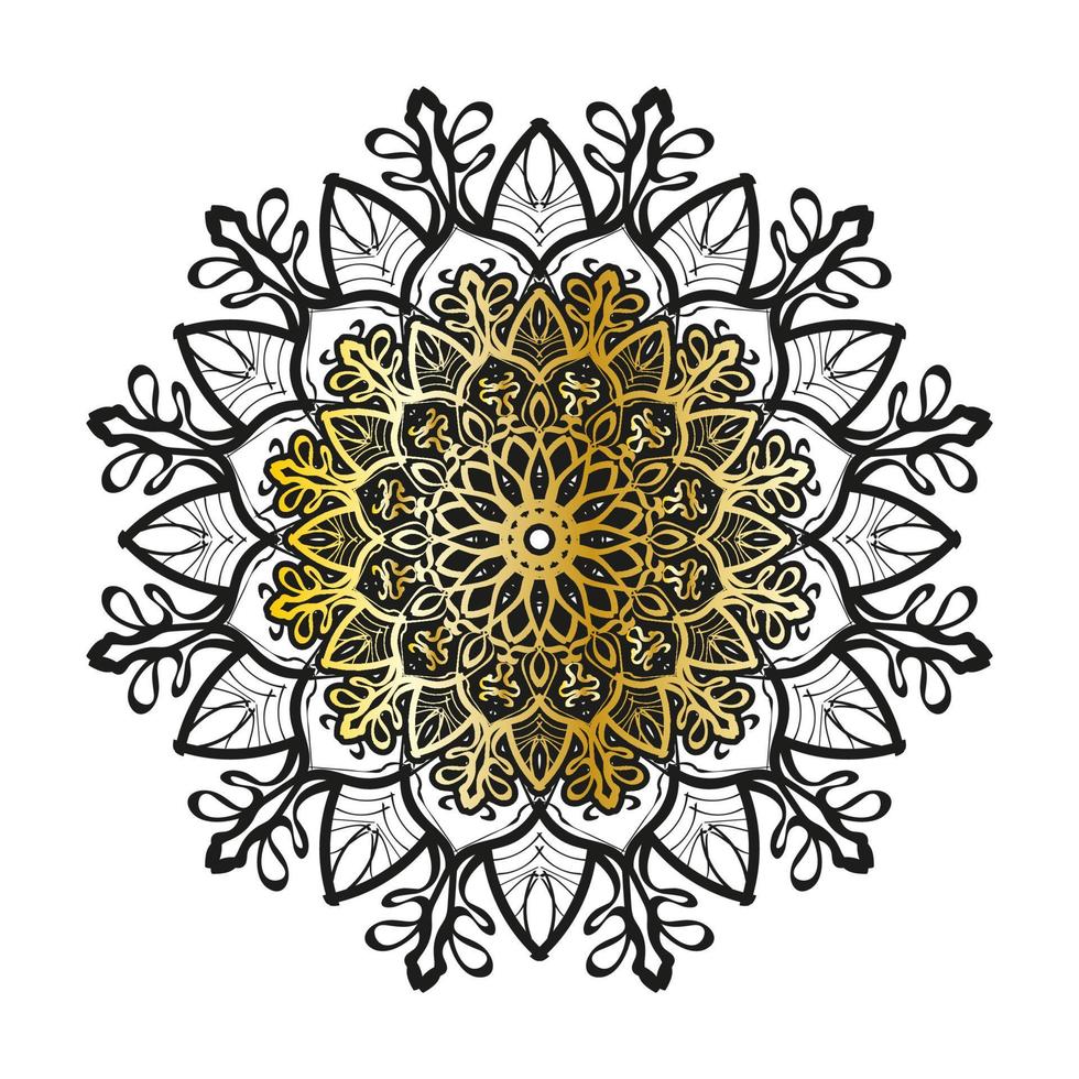 Vector round abstract circle. Luxury Mandala style.