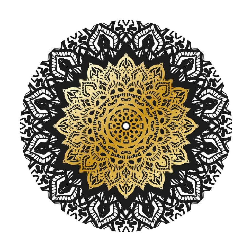 Vector round abstract circle. Luxury Mandala style.