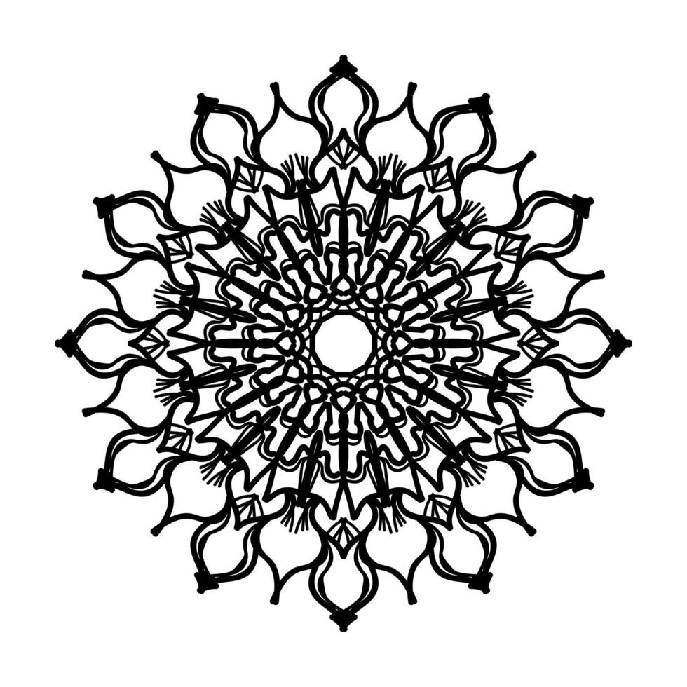 Hand drawn mandala. decoration in ethnic oriental  doodle ornament. vector