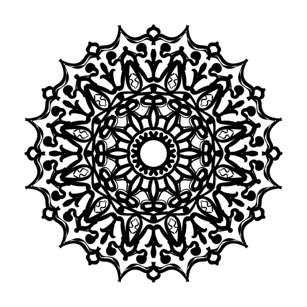 Hand drawn mandala. decoration in ethnic oriental  doodle ornament. vector