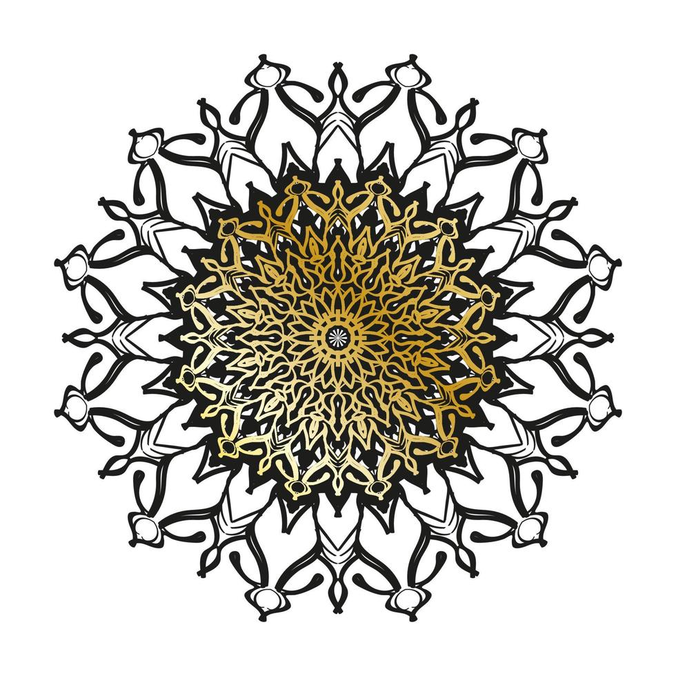 vector círculo abstracto redondo. estilo mandala de lujo.