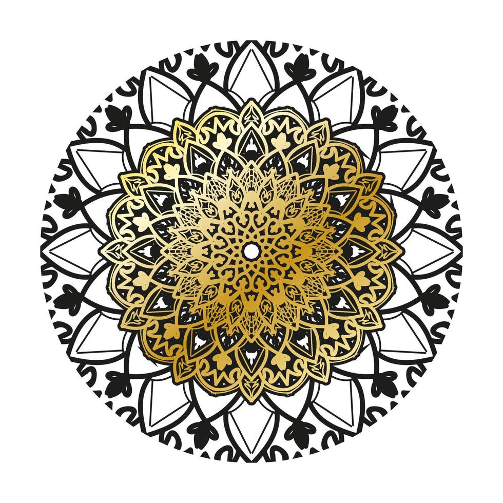 Vector round abstract circle. Luxury Mandala style.