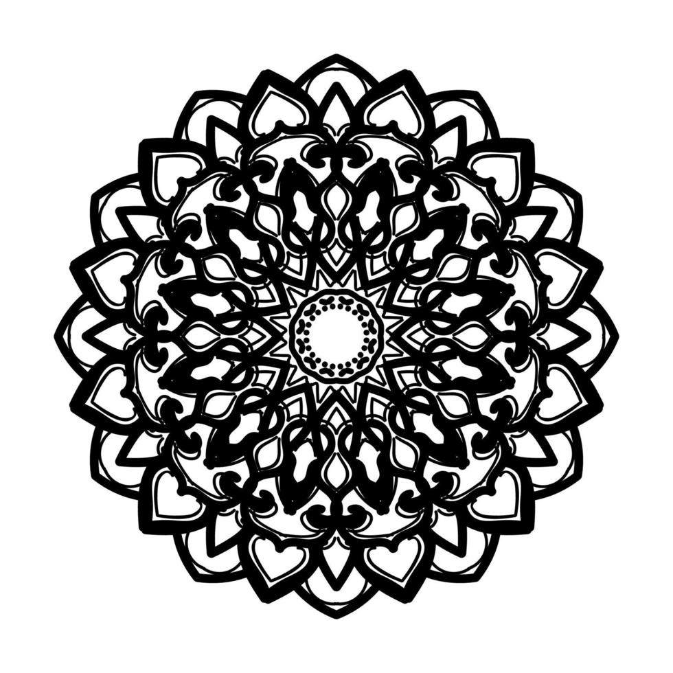 Hand drawn mandala. decoration in ethnic oriental  doodle ornament. vector