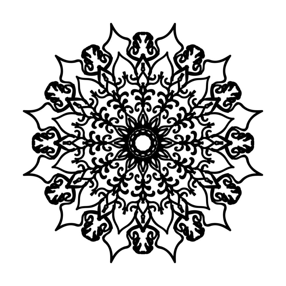 Hand drawn mandala. decoration in ethnic oriental  doodle ornament. vector