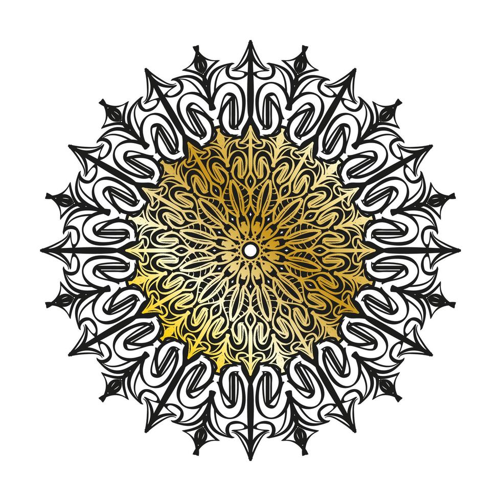 Vector round abstract circle. Luxury Mandala style.