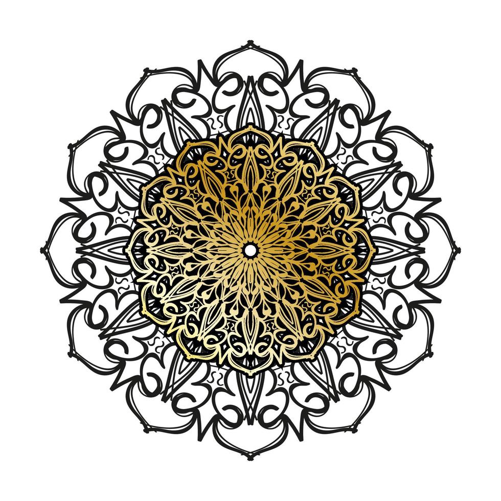 Vector round abstract circle. Luxury Mandala style.