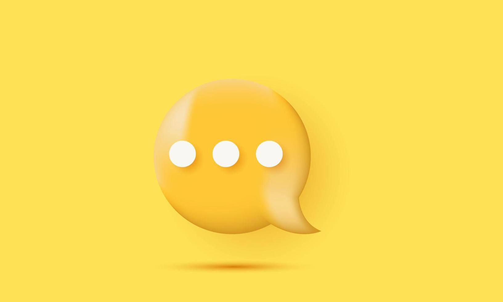 3d speech bubble design isolated vector icons