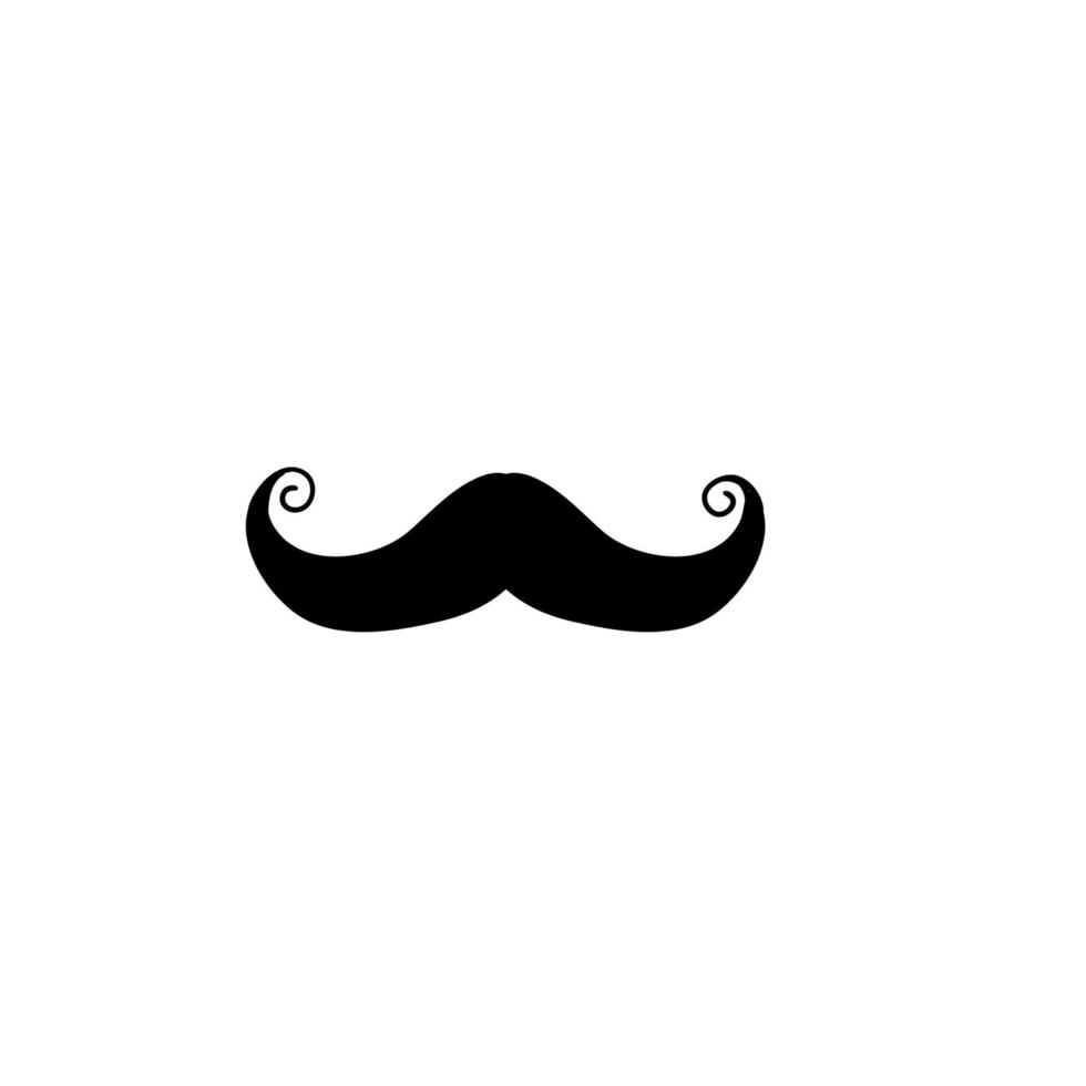 doodle Moustache icon illustration vector collection