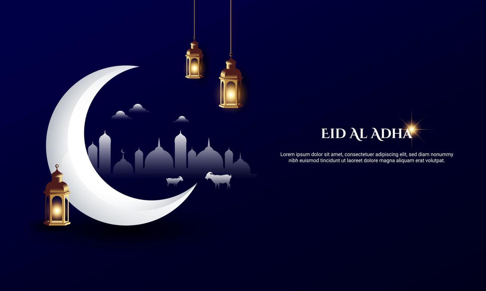 fondo de eid al adha. apto para tarjetas de felicitación, papel tapiz y otros. vector