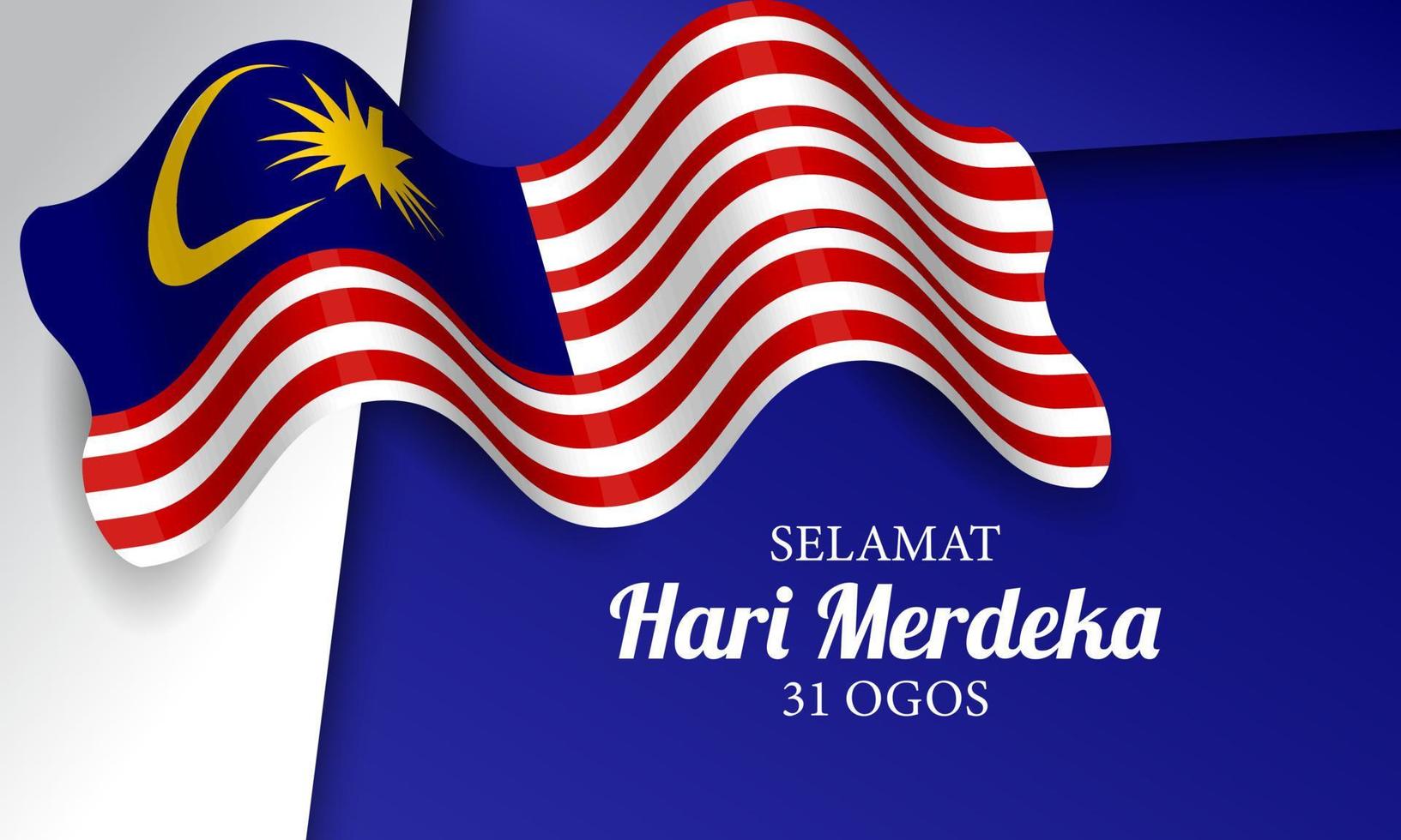 Malaysia Independence Day Background. vector