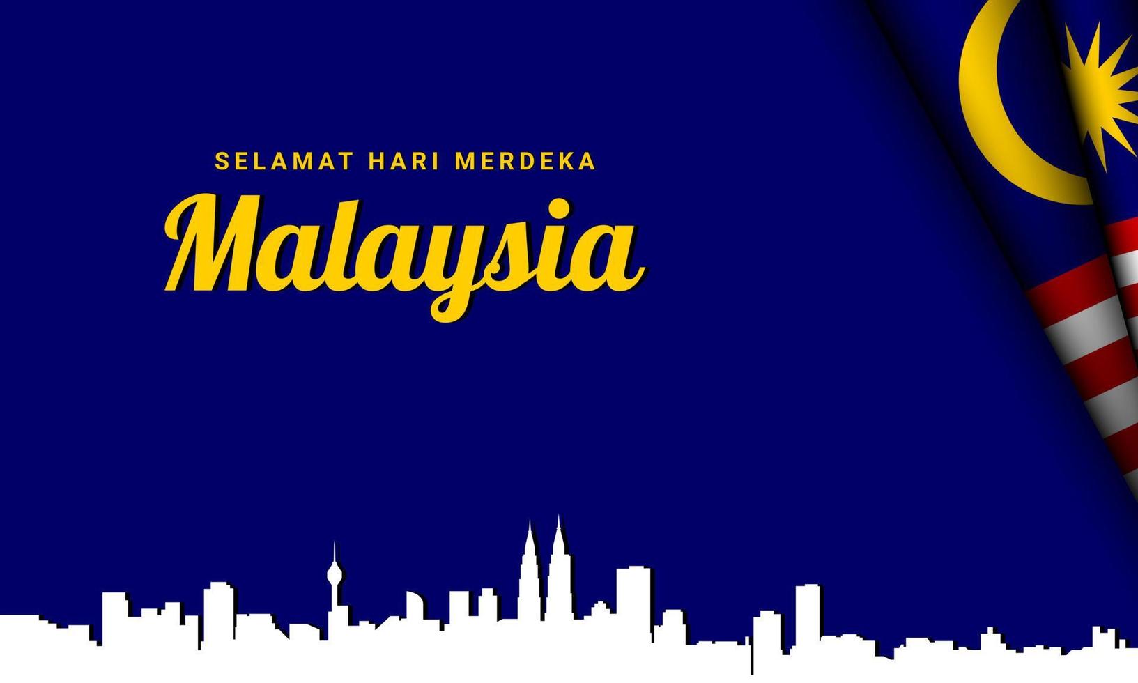 Malaysia Independence Day Background. vector