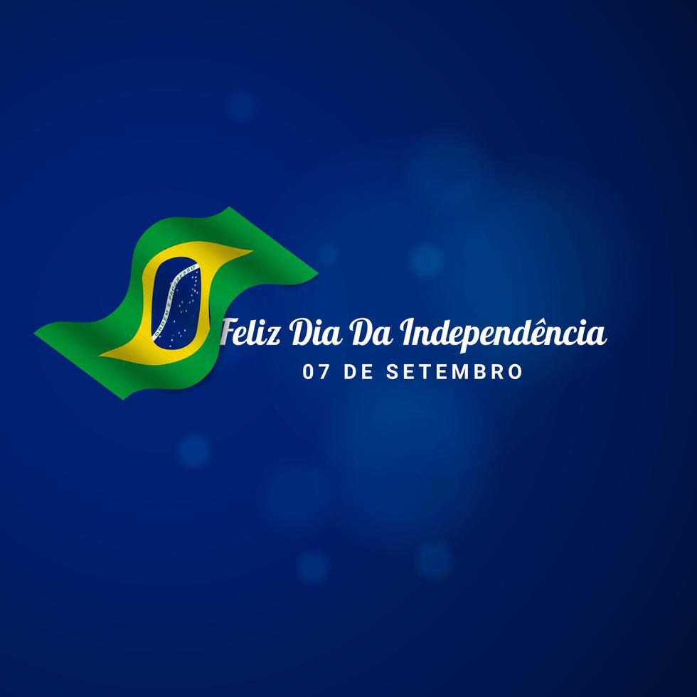 antecedentes del día de la independencia de brasil. vector