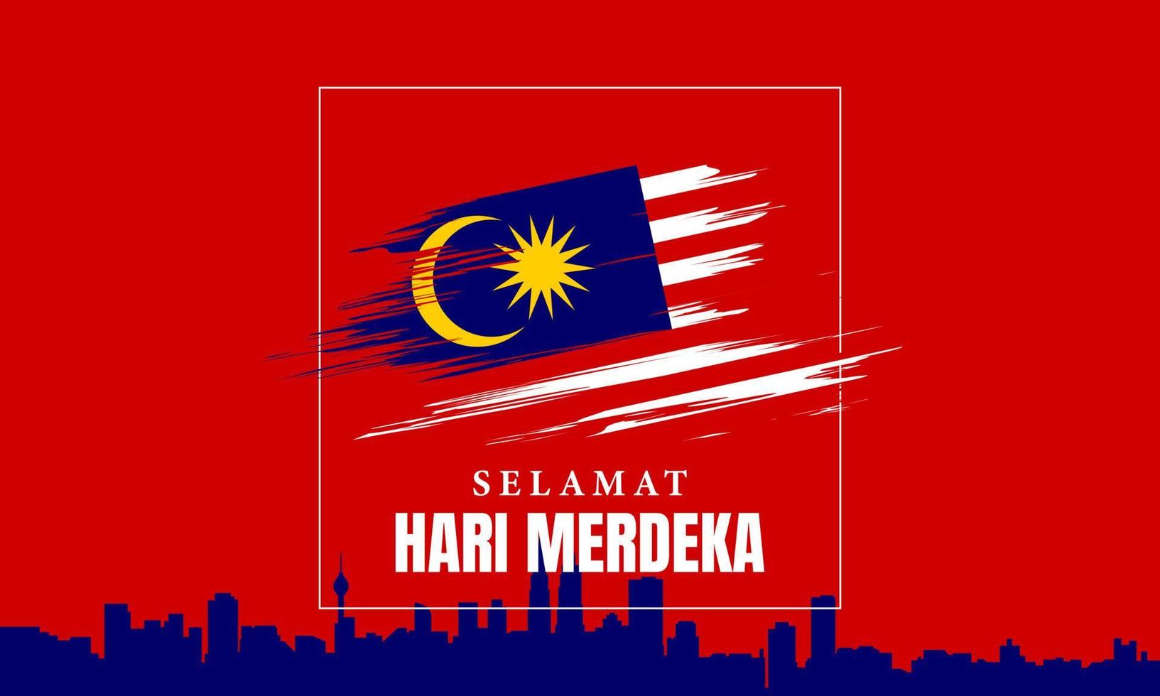 Malaysia Independence Day Background. vector