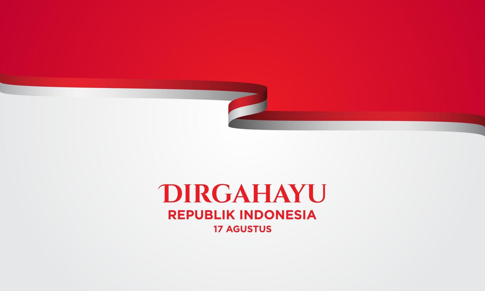 Indonesian Independence Day Background Template. vector