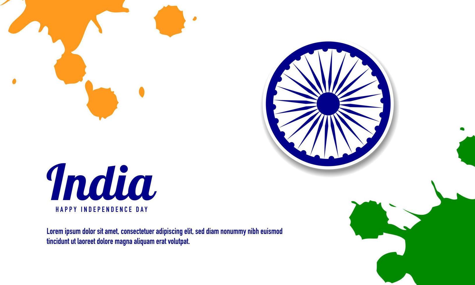 antecedentes del día de la independencia de la india. vector