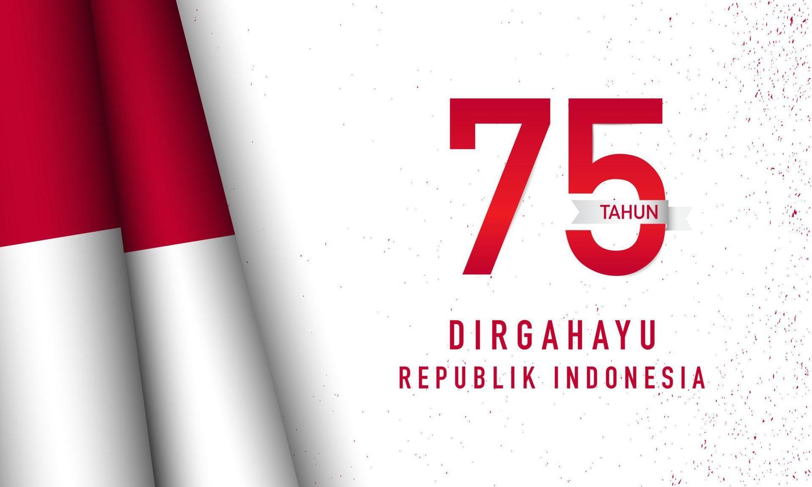 Indonesian Independence Day Background Template. vector