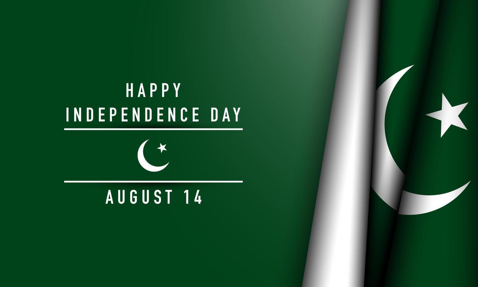 antecedentes del día de la independencia de pakistán. vector