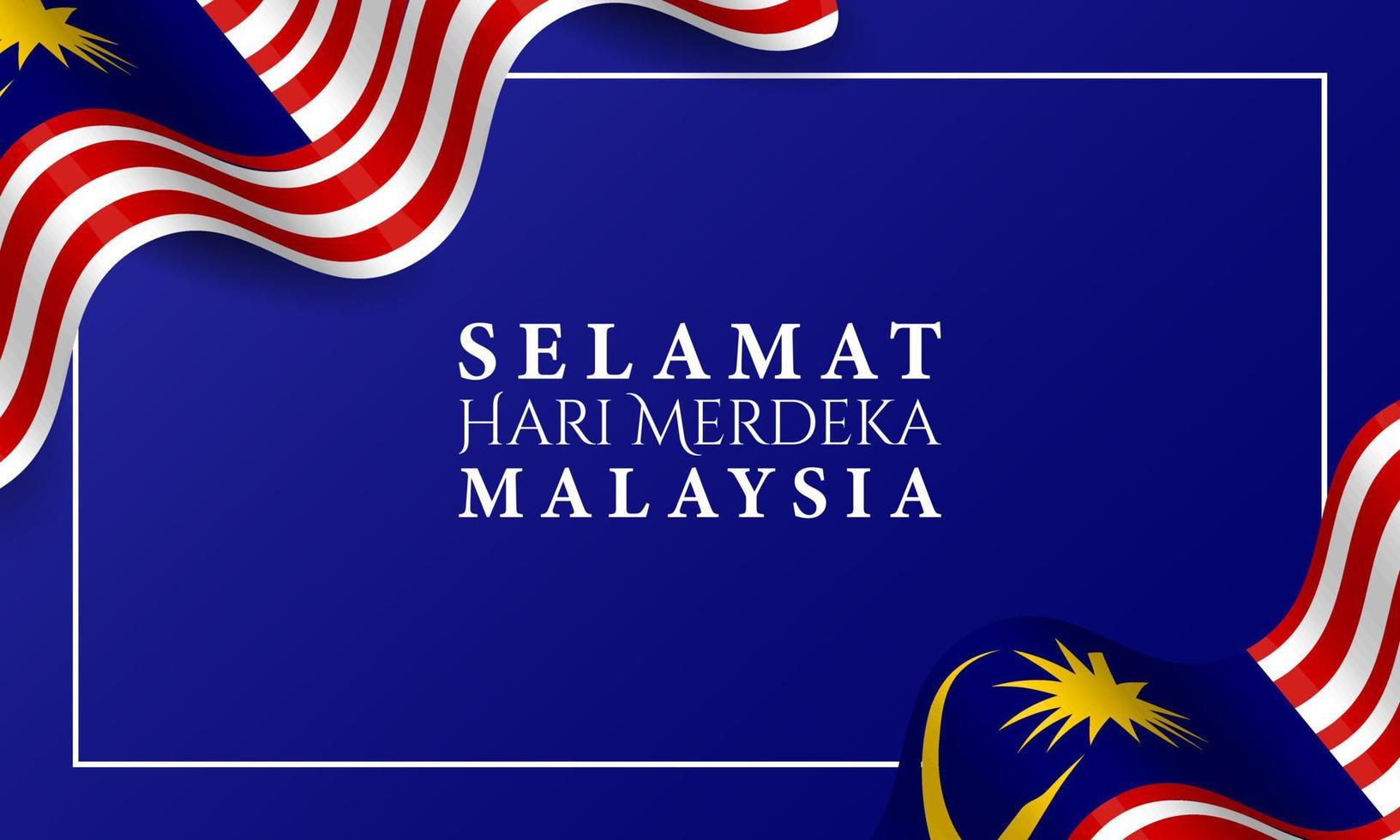 Malaysia Independence Day Background. vector