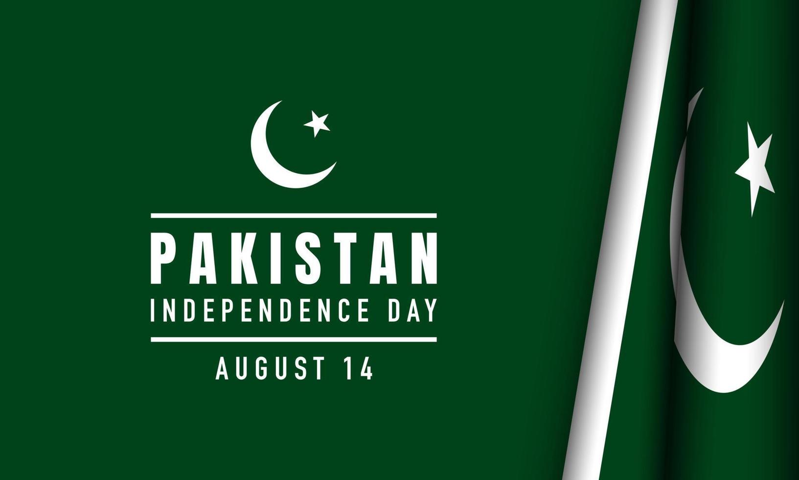 antecedentes del día de la independencia de pakistán. vector