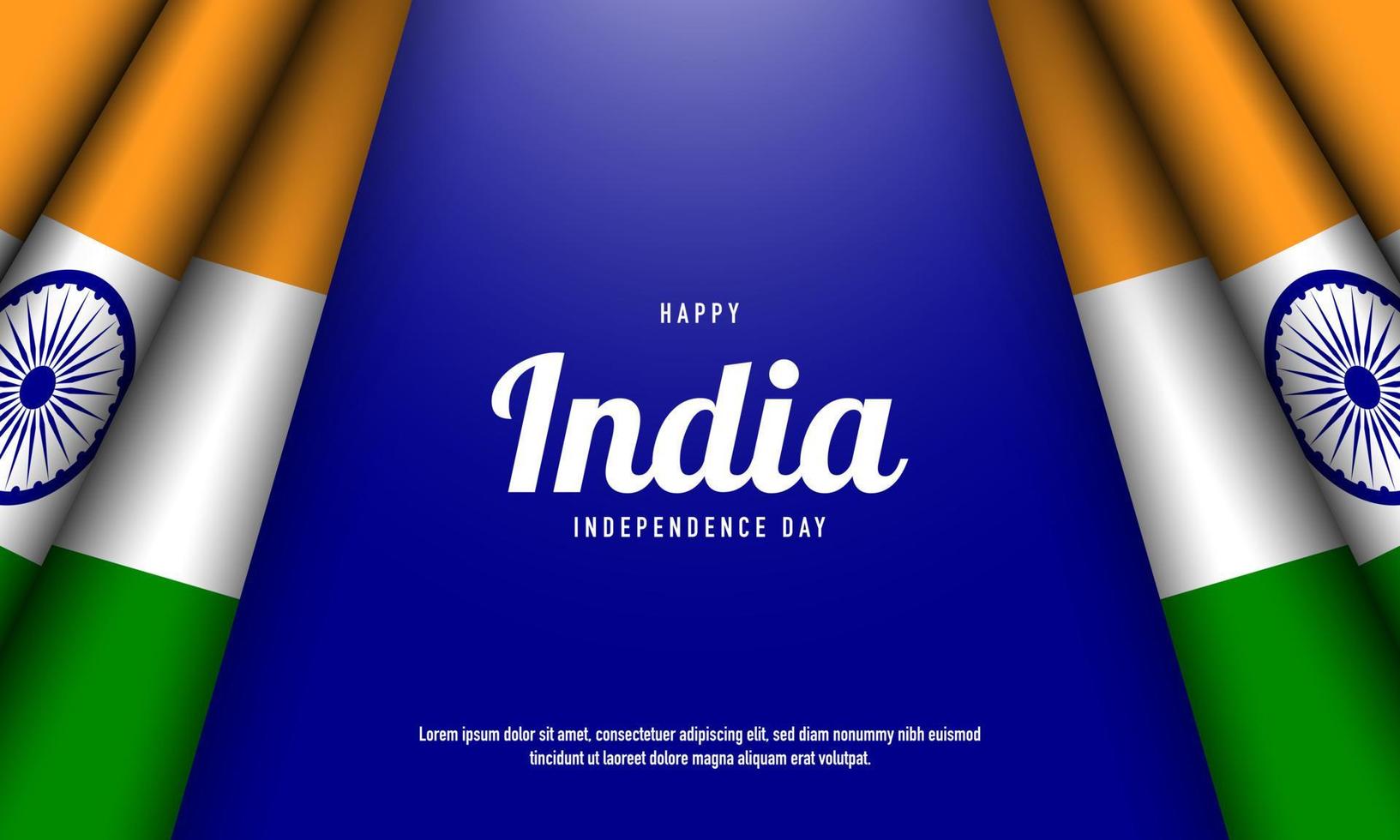 antecedentes del día de la independencia de la india. vector