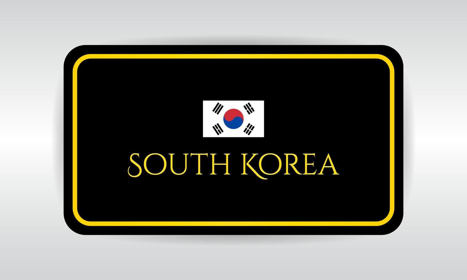 fondo de plantilla de corea del sur. vector